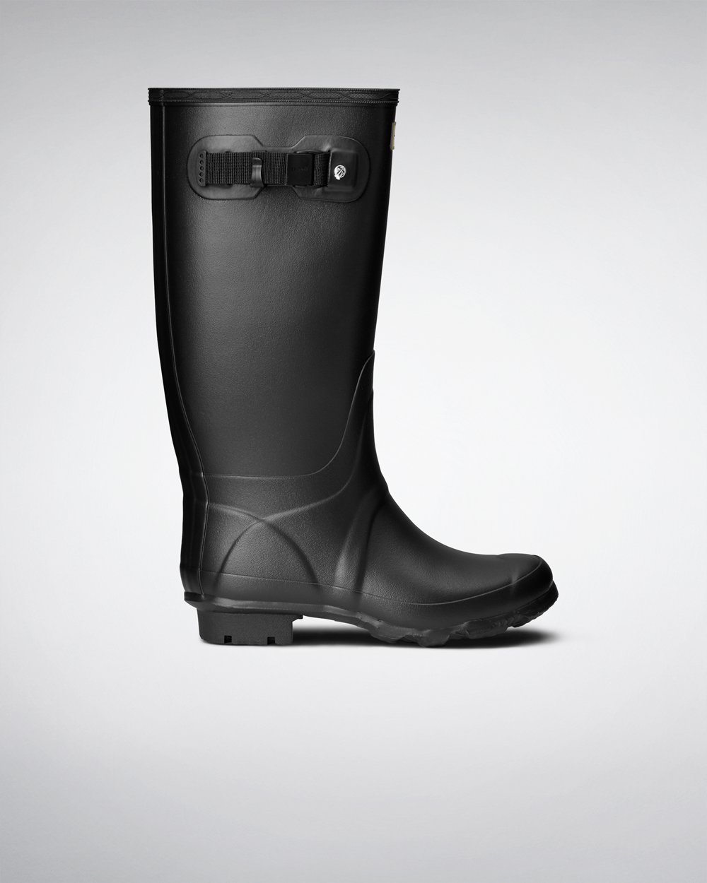 Womens Hunter Huntress Leg - Wide Fit Rain Boots Black - 6523-YVMFK